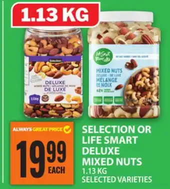 Food Basics SELECTION OR LIFE SMART DELUXE MIXED NUTS offer