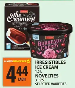 Food Basics IRRESISTIBLES ICE CREAM offer