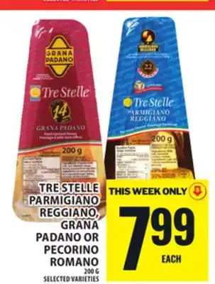 Food Basics TRE STELLE PARMIGIANO REGGIANO, GRANA PADANO OR PECORINO ROMANO offer