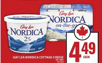 Food Basics GAY LEA NORDICA COTTAGE CHEESE offer