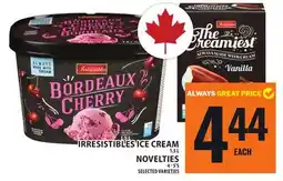 Food Basics IRRESISTIBLES ICE CREAM NOVELTIES offer