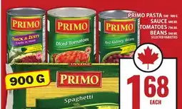 Food Basics PRIMO PASTA OR SAUCE OR TOMATOES OR BEANS offer