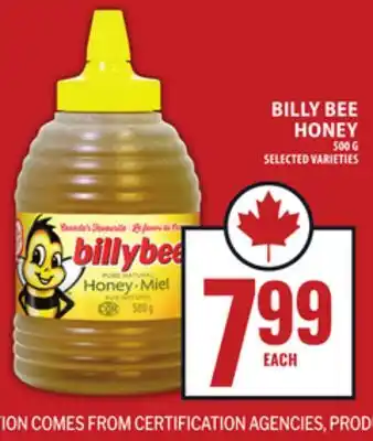 Food Basics BILLY BEE HONEY offer