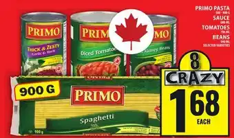 Food Basics PRIMO PASTA 500 - 900 G, SAUCE 680 ML TOMATOES 796 ML BEANS offer