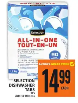 Food Basics SELECTION DISHWASHER TABS offer