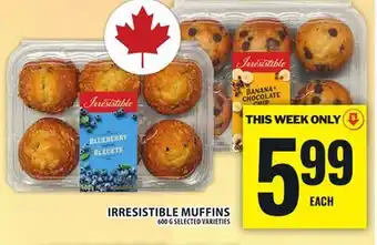 Food Basics IRRESISTIBLES MUFFINS offer