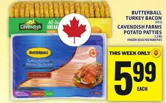 Food Basics BUTTERBALL TURKEY BACON offer