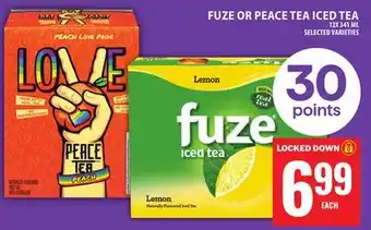 Food Basics FUZE OR PEACE TEA ICED TEA offer