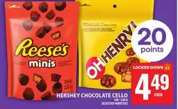 Food Basics HERSHEY CHOCOLATE CELLO offer