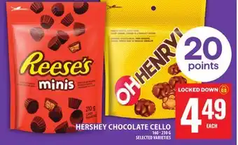 Food Basics HERSHEY CHOCOLATE CELLO offer