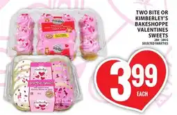 Food Basics TWO BITE OR KIMBERLEY'S BAKESHOPPE VALENTINES SWEETS offer