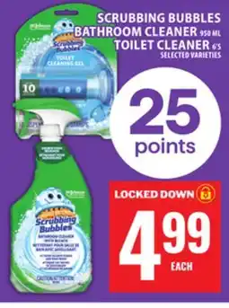 Food Basics SCRUBBING BUBBLES BATHROOM CLEANER 950 ML TOILET CLEANER 6'S offer