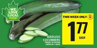 Food Basics SEEDLESS CUCUMBERS offer