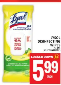 Food Basics LYSOL DISINFECTING WIPES offer