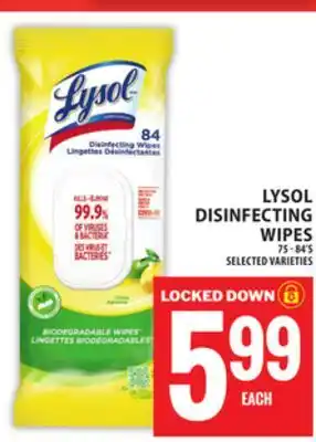 Food Basics LYSOL DISINFECTING WIPES offer