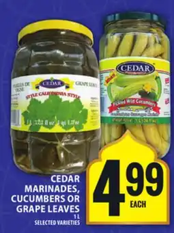 Food Basics CEDAR MARINADES, CUCUMBERS OR GRAPE LEAVES offer