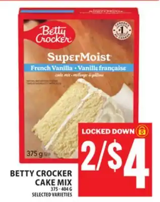 Food Basics BETTY CROCKER CAKE MIX offer