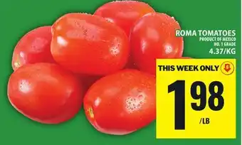 Food Basics ROMA TOMATOES offer