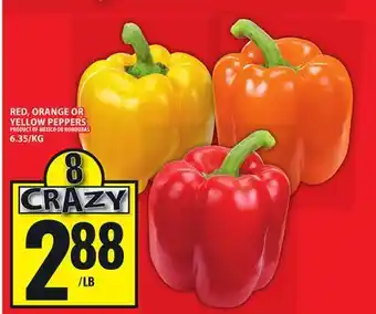 Food Basics RED, ORANGE OR YELLOW PEPPERS offer