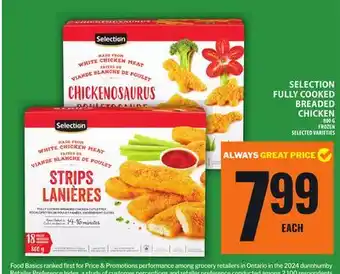 Food Basics SELECTION FULLY COOKED BREADED CHICKEN offer