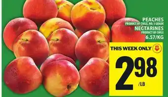 Food Basics PEACHES, NECTARINES offer