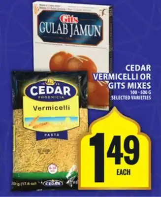 Food Basics CEDAR VERMICELLI OR GITS MIXES offer