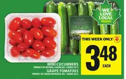 Food Basics MINI CUCUMBERS offer