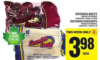 Food Basics Country Fresh ONTARIO BEETS offer