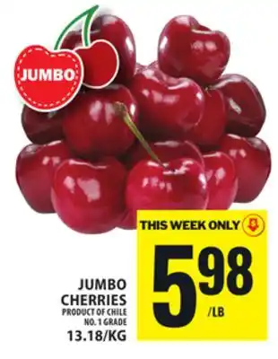 Food Basics JUMBO CHERRIES offer