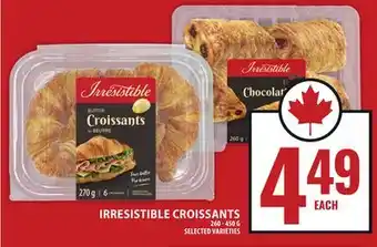 Food Basics IRRESISTIBLE CROISSANTS offer