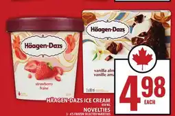 Food Basics HÄAGEN-DAZS ICE CREAM OR NOVELTIES offer