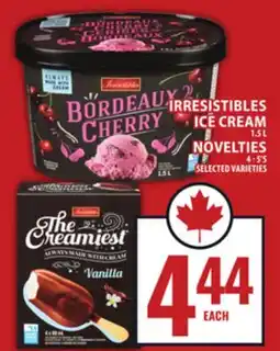 Food Basics IRRESISTIBLES ICE CREAM OR NOVELTIES offer