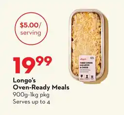 Longo's Longo's Oven-Ready Meals offer