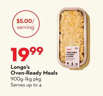 Longo's Longo's Oven-Ready Meals offer