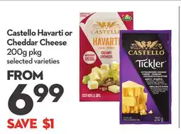 Longo's Castello Havarti or Cheddar Cheese offer