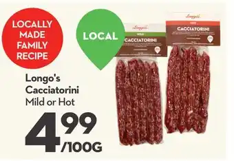 Longo's Longo's Cacciatorini offer