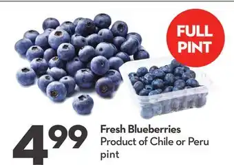 Longo's Fresh Blueberries offer