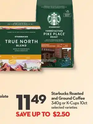 Longo's Starbucks Roasted and Ground Coffee offer