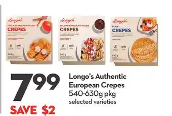 Longo's Longo's Authentic European Crepes offer