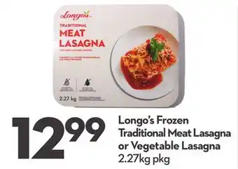 Longo's Longo's Frozen Traditional Meat Lasagna offer