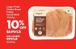 Longo's Longo's Fresh Chicken Breast Cutlets offer