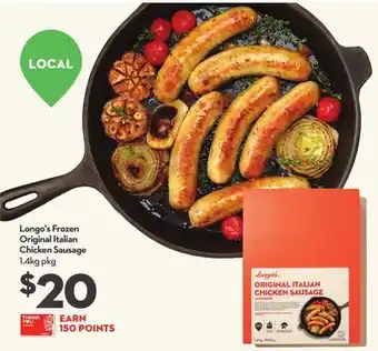 Longo's Longo's Frozen Original Italian Chicken Sausage offer