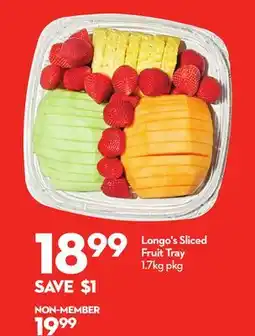 Longo's Longo's Sliced Fruit Tray offer