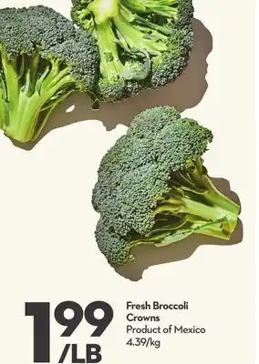 Longo's Fresh Broccoli Crowns offer