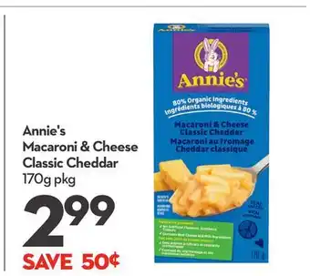 Longo's Annie's Macaroni & Cheese Classic Cheddar offer