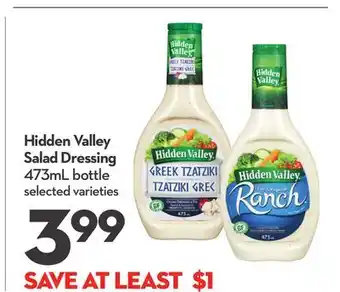 Longo's Hidden Valley Salad Dressing offer