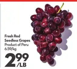 Longo's Fresh Red Seedless Grapes offer