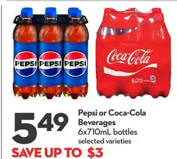 Longo's Pepsi or Coca-Cola Beverages offer