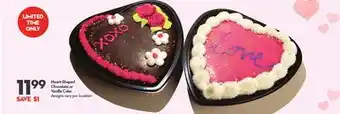 Longo's Heart-Shaped Chocolate or Vanilla Cake offer