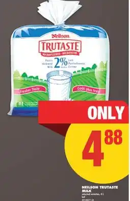 No Frills NEILSON TRUTASTE MILK, 4 L offer